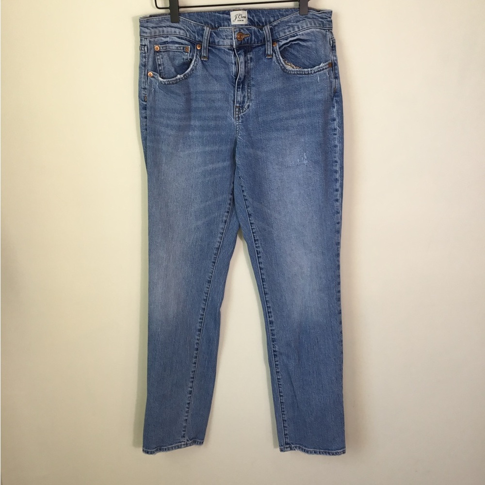 J. Crew Straight-Leg Women's Jeans in Light Blue Denim Tall